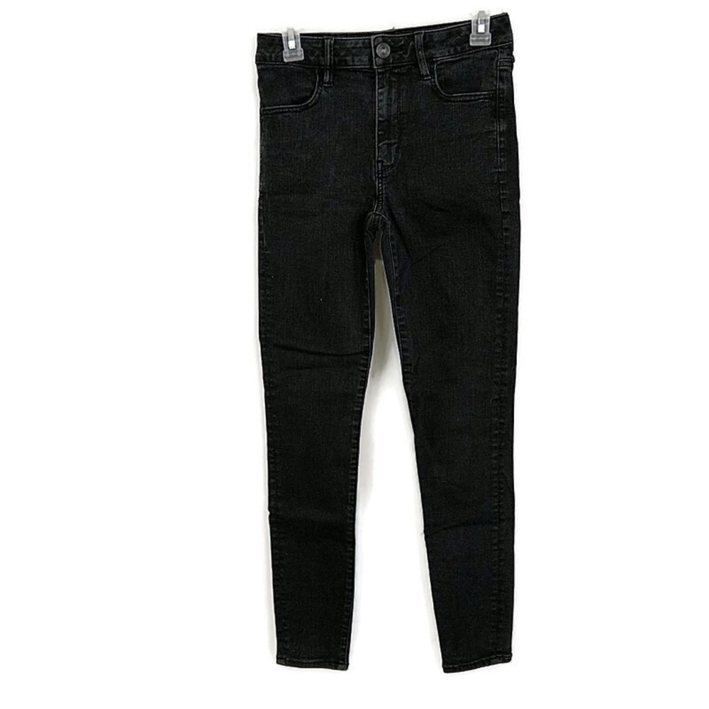 American Eagle Skinny Jeans Womens 6‎ Black Ne(x)t Level Stretch High Rise 6R